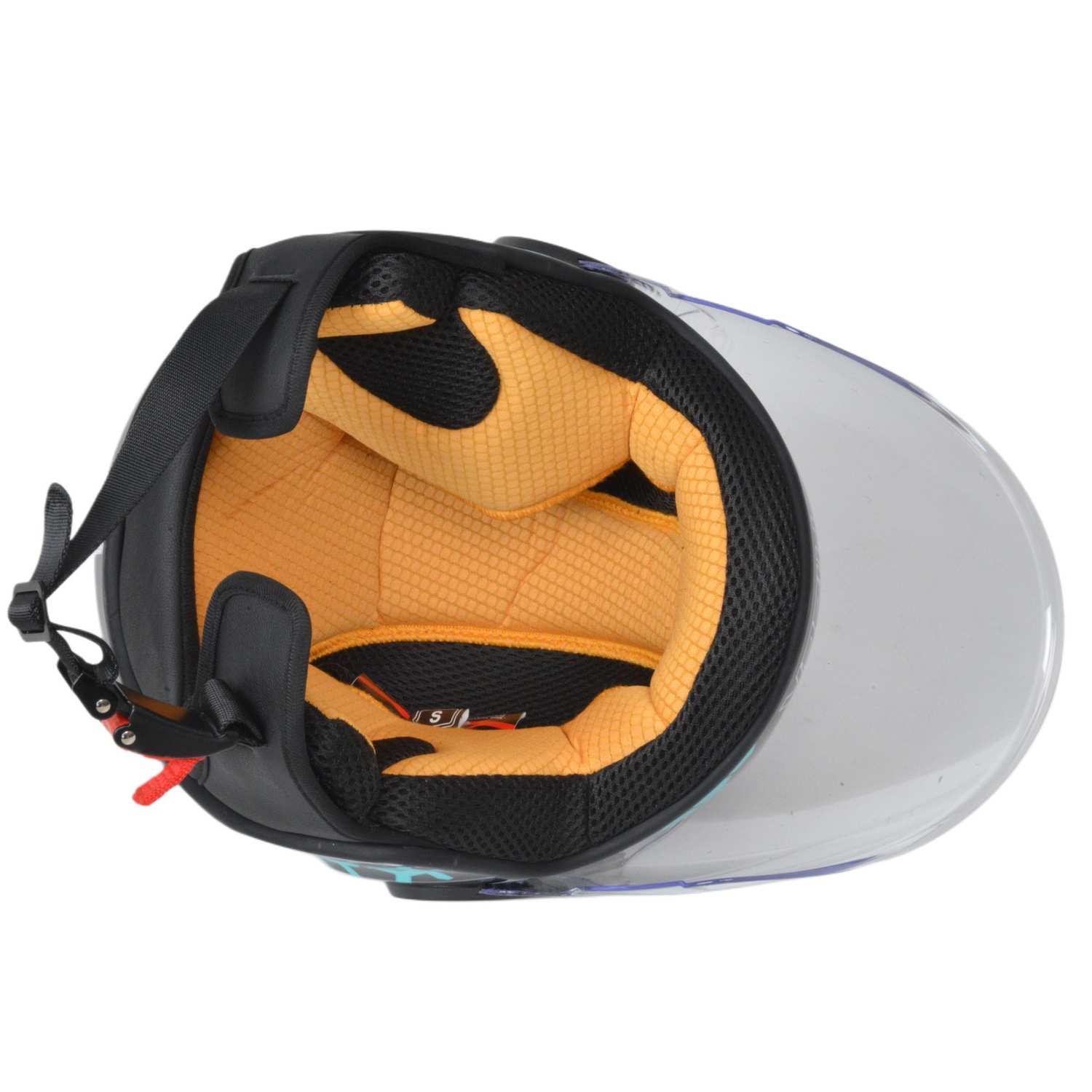 Шлем мото открытый HIZER J511 №2 blue/black (M) детский